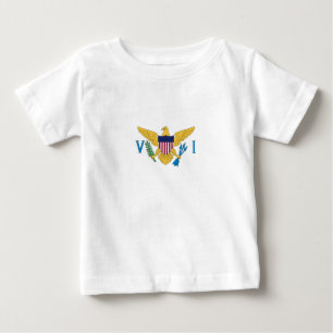 Flagge der US-Jungfrauen Baby T-shirt