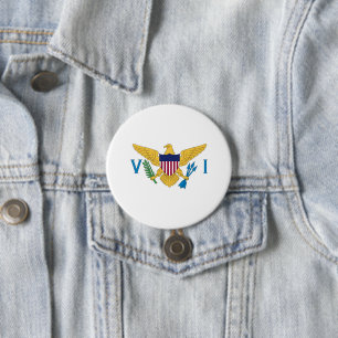Flagge der US-Jungfrauen Button