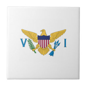 Flagge der US-Jungfrauen Fliese