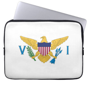 Flagge der US-Jungfrauen Laptopschutzhülle