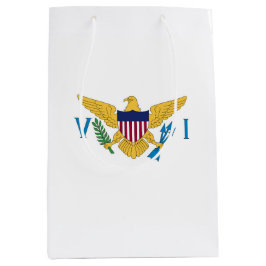 Flagge der US-Jungfrauen Mittlere Geschenktüte