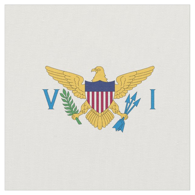 Flagge der US-Jungfrauen Stoff (Nahaufnahme)