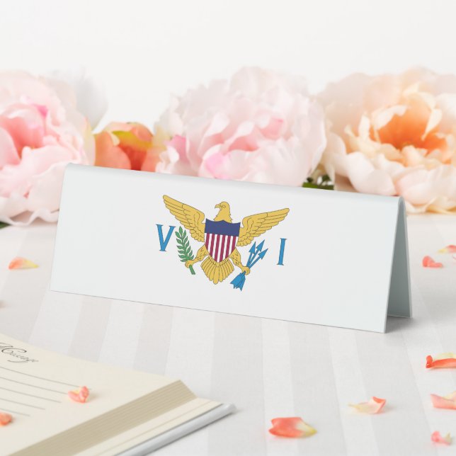 Flagge der US-Jungfrauen Tischaufsteller (In Situ (Hochzeit))