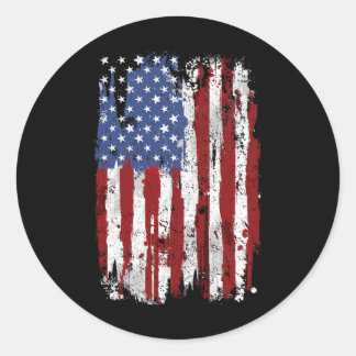 Flagge der USA Amerikanische Flagge Vereinigte Sta Runder Aufkleber