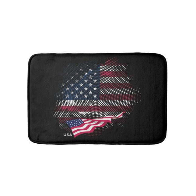 Flagge der USA Badematte (Vorderseite)