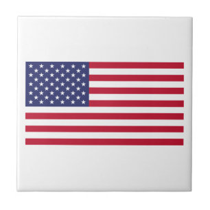 Flagge der USA Fliese