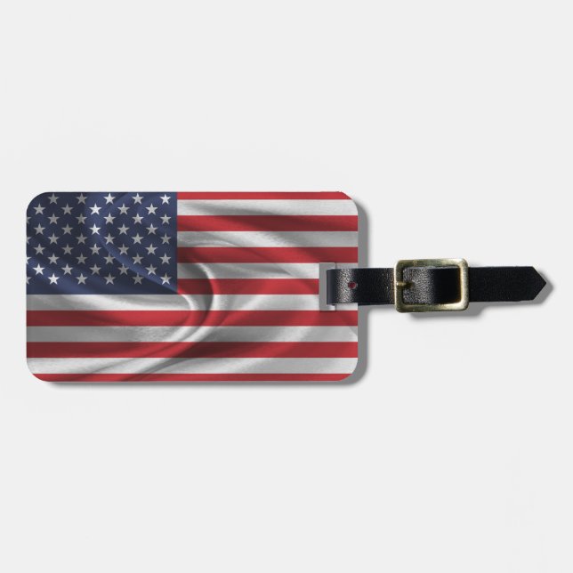 Flagge der USA Gepäckanhänger (Vorderseite horizontal)