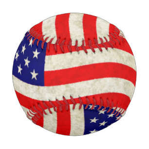 Flagge der USA - grungy Baseball
