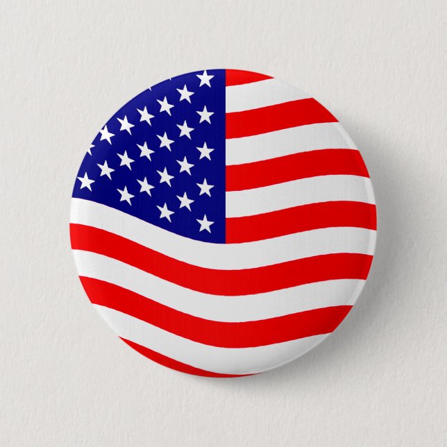 Flagge der USA - Ihre Ideen Button (Vorderseite)