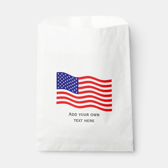 Flagge der USA - Ihre Ideen Geschenktütchen (Vorderseite)
