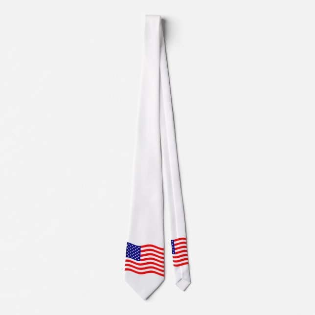 Flagge der USA - Ihre Ideen Krawatte (Vorderseite)