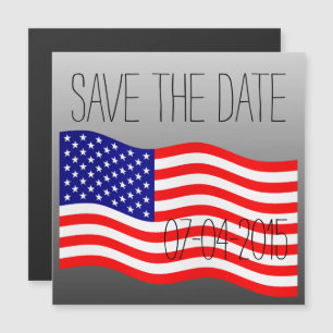 Flagge der USA - Ihre Ideen Magneteinladung