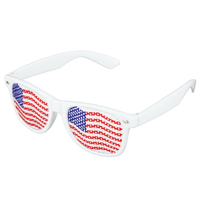 Flagge der USA - Ihre Ideen Sonnenbrille (Schrägansicht)