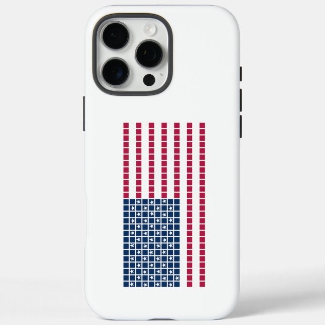 Flagge der USA iPhone 16 Pro Max Hülle (Rückseite)