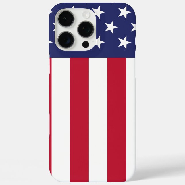 Flagge der USA iPhone 16 Pro Max Hülle (Rückseite)