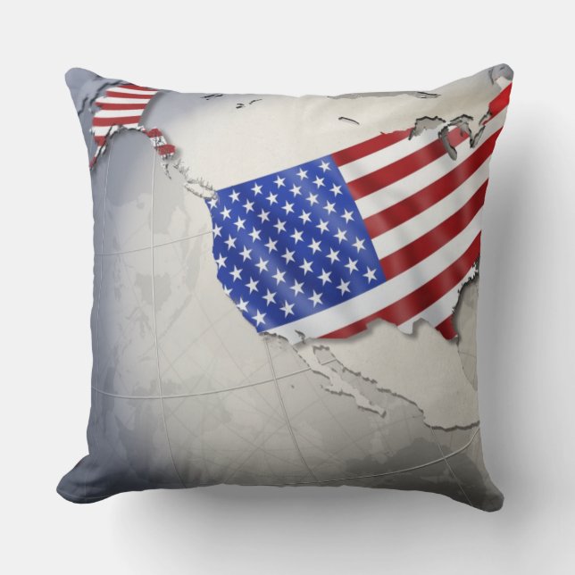 Flagge der USA Kissen (Vorderseite)