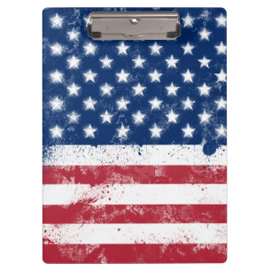 Flagge der USA Klemmbrett