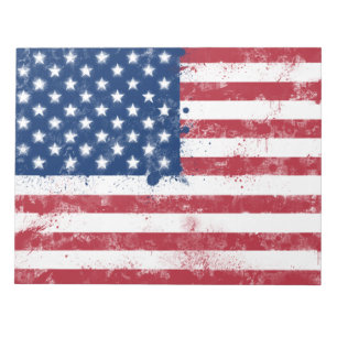 Flagge der USA Notizblock