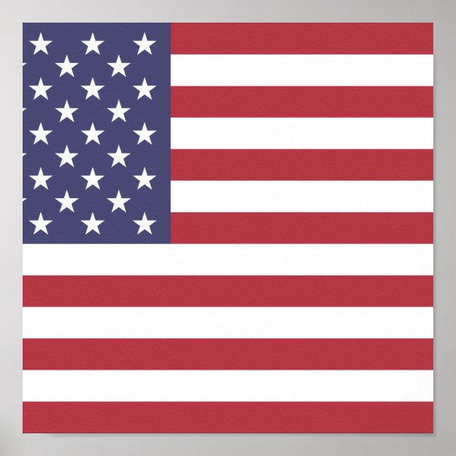 Flagge der USA Poster (Vorne)