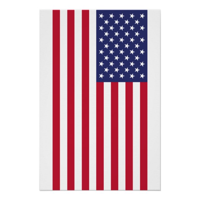 Flagge der USA Poster (Vorderseite)