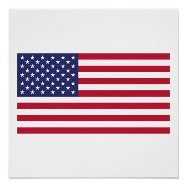 Flagge der USA Poster (Vorderseite)