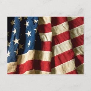 Flagge der USA - Postkarte