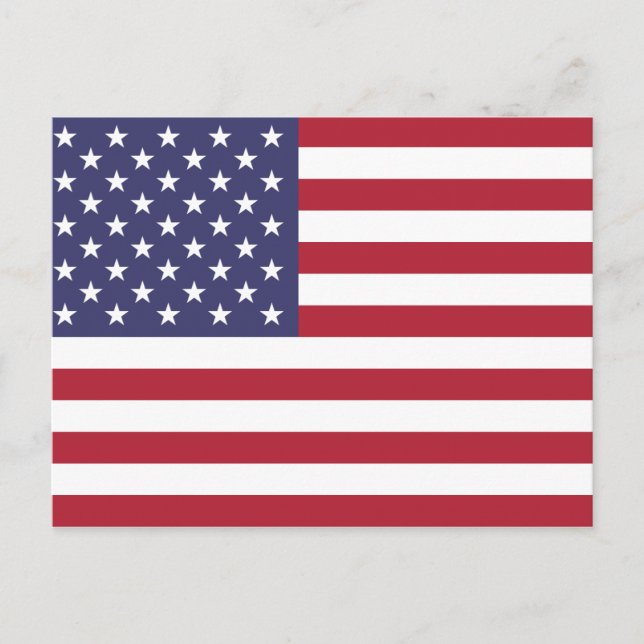 Flagge der USA Postkarte (Vorderseite)