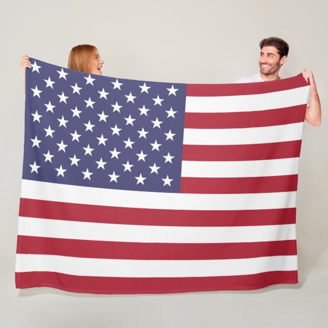 Flagge der USA (USA) Fleecedecke (Beispiel)
