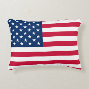 Flagge der USA - USA - Patriotik Dekokissen