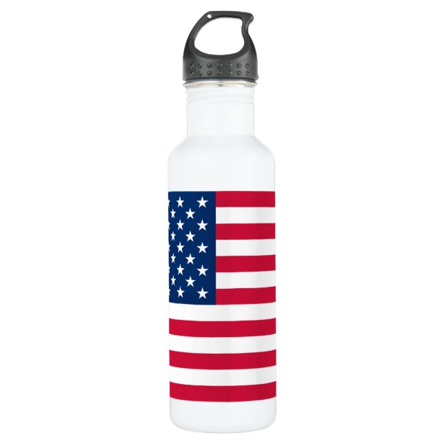 Flagge der USA - USA - Patriotik Edelstahlflasche (Vorderseite)