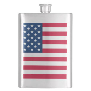 Flagge der USA - USA - Patriotik Flachmann