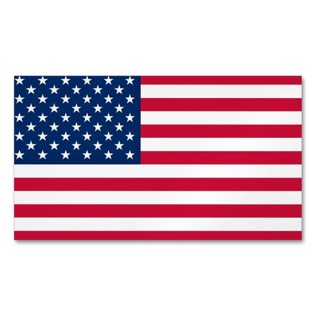 Flagge der USA - USA - Patriotik Magnetische Visitenkarte (Vorderseite)