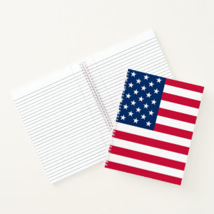 Flagge der USA - USA - Patriotik Notizbuch