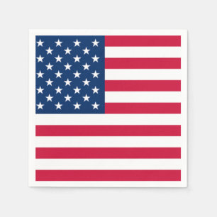 Flagge der USA - USA - Patriotik Serviette