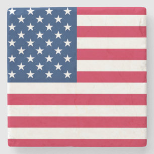 Flagge der USA - USA - Patriotik Steinuntersetzer