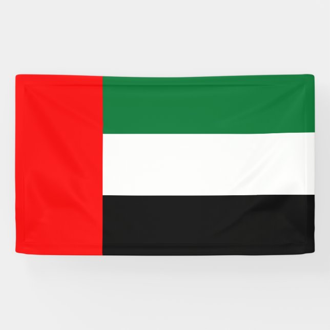Flagge der Vereinigten Arabischen Emirate (AE) Banner (Horizontal)