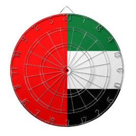 Flagge der Vereinigten Arabischen Emirate (AE) Dartscheibe
