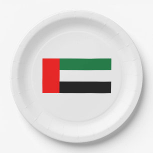 Flagge der Vereinigten Arabischen Emirate (AE) Pappteller