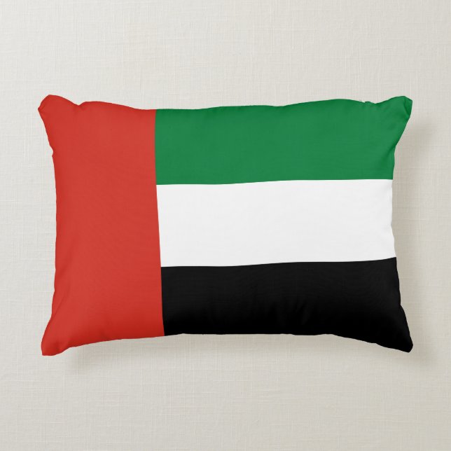Flagge der Vereinigten Arabischen Emirate Dekokissen (Vorderseite)