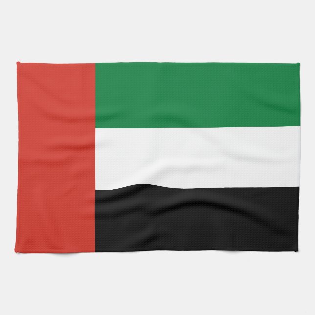 Flagge der Vereinigten Arabischen Emirate Geschirrtuch (Horizontal)