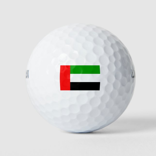 Flagge der Vereinigten Arabischen Emirate Golfball (Vorderseite)