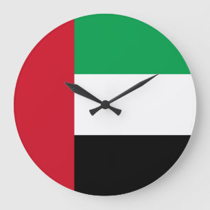 Flagge der Vereinigten Arabischen Emirate Große Wanduhr