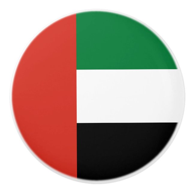 Flagge der Vereinigten Arabischen Emirate Keramikknauf (Vorderseite)