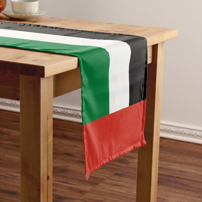Flagge der Vereinigten Arabischen Emirate Kurzer Tischläufer (Beispiel)