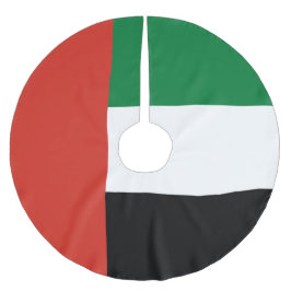 Flagge der Vereinigten Arabischen Emirate Polyester Weihnachtsbaumdecke
