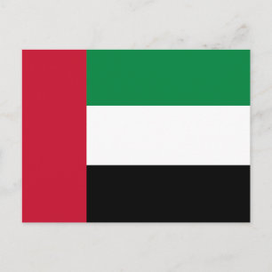 Flagge der Vereinigten Arabischen Emirate Postkarte