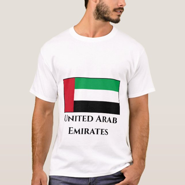 Flagge der Vereinigten Arabischen Emirate T-Shirt (Vorderseite)