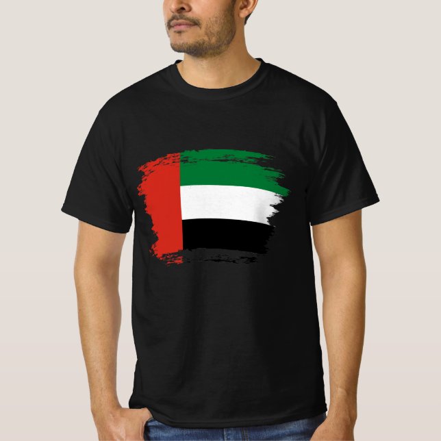 Flagge der Vereinigten Arabischen Emirate T-Shirt (Vorderseite)