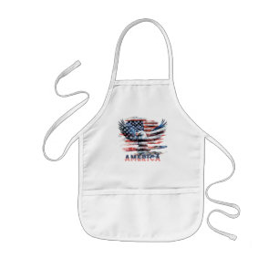 Flagge der Vereinigten Staaten. Amerika Kinderschürze