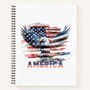 Flagge der Vereinigten Staaten. Amerika Notizbuch